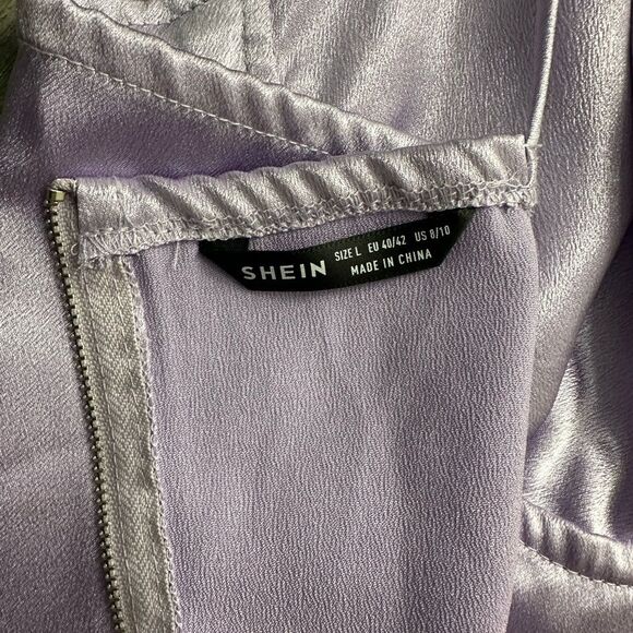 SHEIN Tie Shoulder Satin Bustier Corset Top Large - Picture 4 of 6